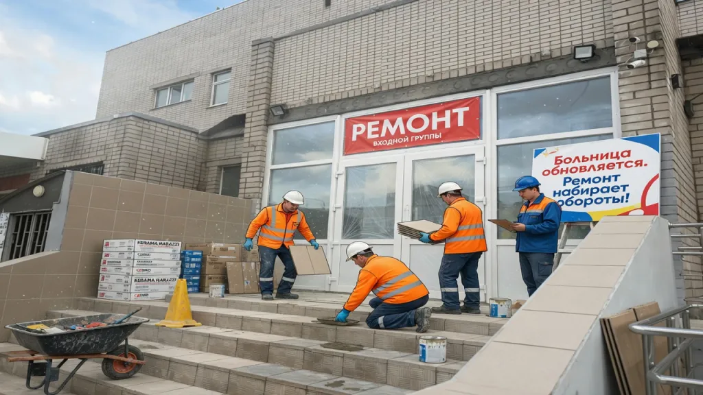 Больница обновляется. Ремонт набирает обороты!